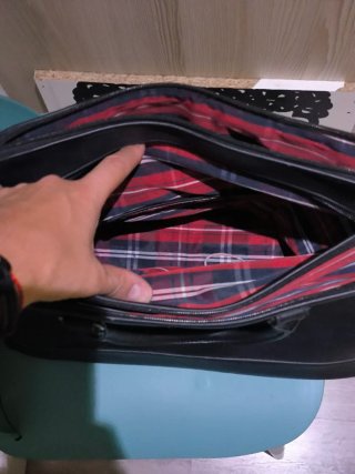 Bolso maletín Pepe Jeans negro/gris