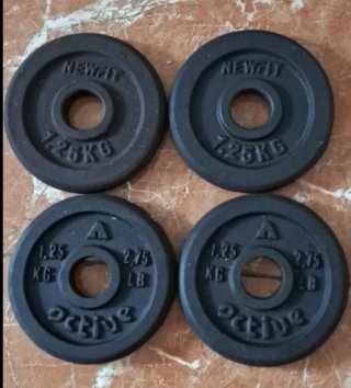 Discos de pesa de hierro Newfit 1.25kg