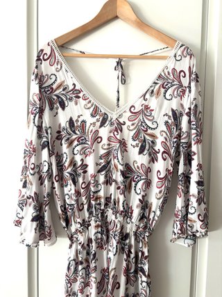 Vestido de playa estampado