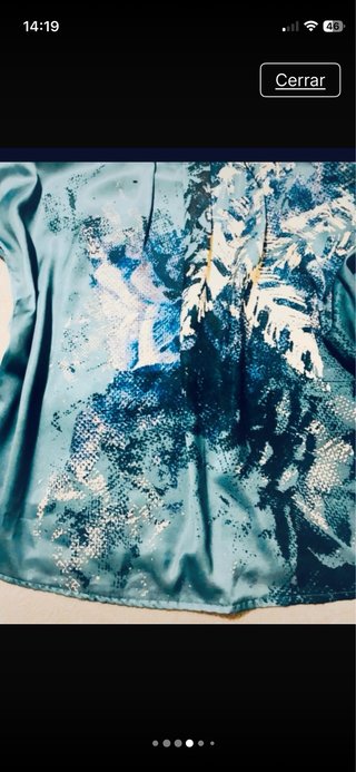 Blusa de raso con estampado