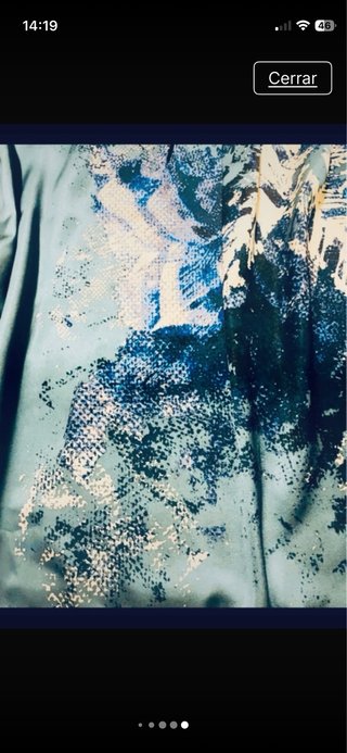 Blusa de raso con estampado