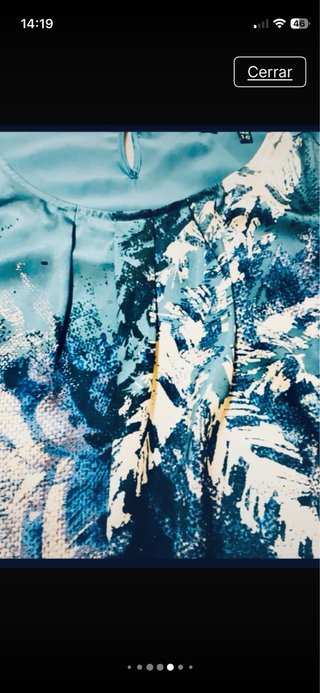 Blusa de raso con estampado