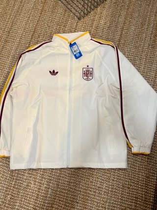 Chaqueta Adidas España Caballero Blanca