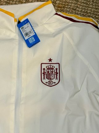 Chaqueta Adidas España Caballero Blanca