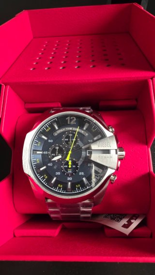 Reloj Diesel Cronógrafo Negro y Plateado