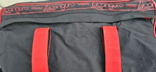 Bolsa de viaje con 5 ruedas,  negra con detalles r