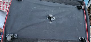 Bolsa de viaje con 5 ruedas,  negra con detalles r