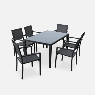 Mesa Comedor Exterior + 6 Sillas