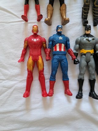 Lote 8 Figuras 14 cm Marvel DC Scorpion Colección