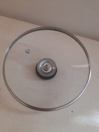 Coperchio nuovo in vetro temperato diam 16 cm con