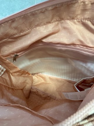 Bolso Walking Mum cuadros vichy rosa
