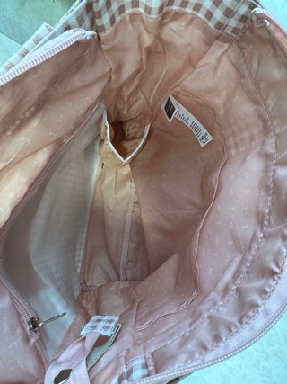 Bolso Walking Mum cuadros vichy rosa