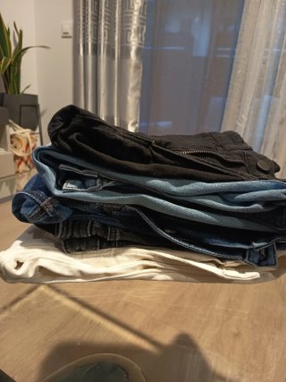 Lote 4 Pantalones Jean y 1 Short Talla 36