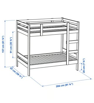 Litera de madera Ikea nueva !!