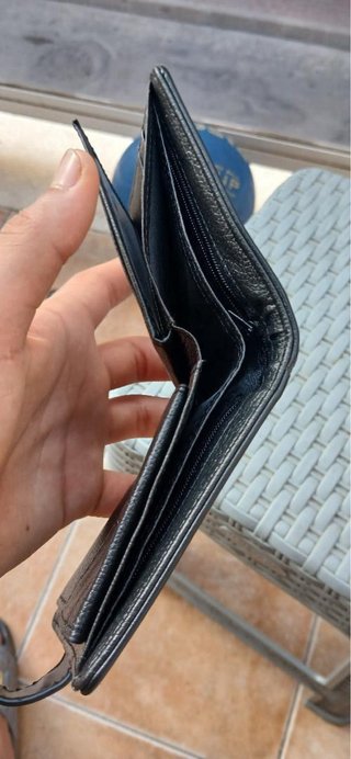 Cartera de hombre negra