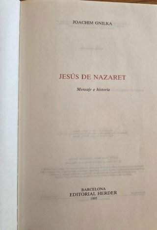 Jesús de Nazaret mensaje e historia