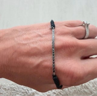 Pulsera Tous Oro Blanco y Diamantes Negros