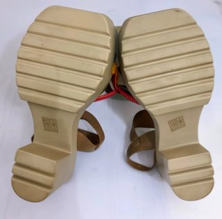 Sandalias de tacón verano multicolor