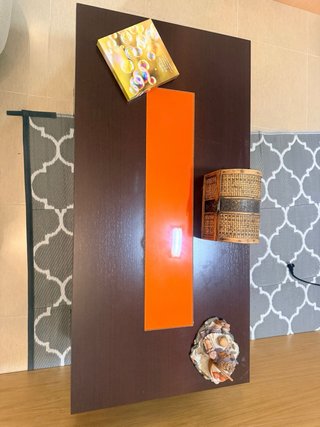 Mesa de centro abatible y extensible