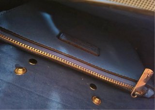 Borsetta Primadonna blu e oro