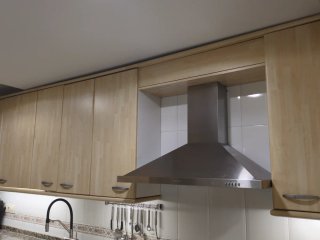 Muebles de cocina madera y metal