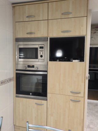 Muebles de cocina madera y metal
