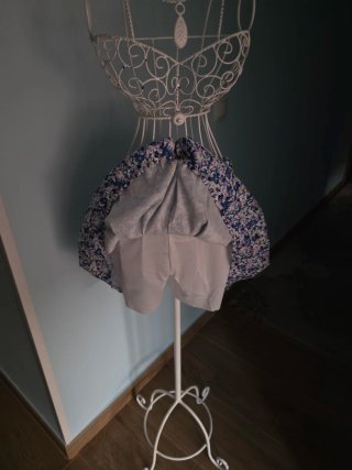 Falda pantalón tablas estampada