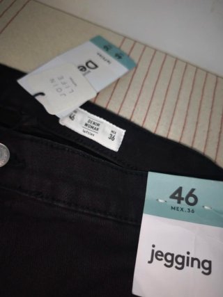Pantalón vaquero Negro Talla 46