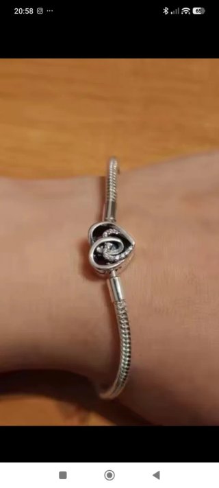 Pulsera Pandora Corazón Circonitas Plata