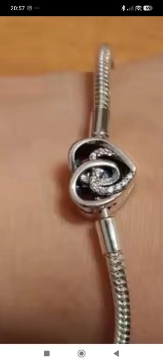 Pulsera Pandora Corazón Circonitas Plata