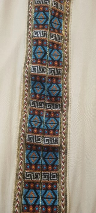 Vestido étnico blanco