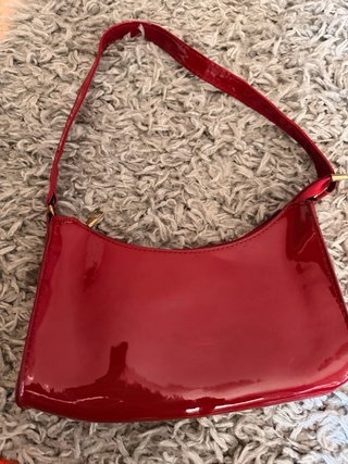 Borsa vernice rossa