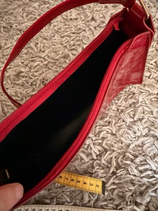 Borsa vernice rossa