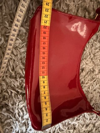 Borsa vernice rossa