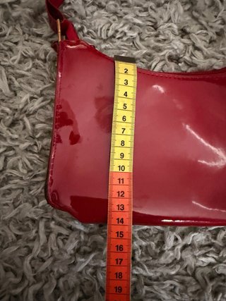 Borsa vernice rossa