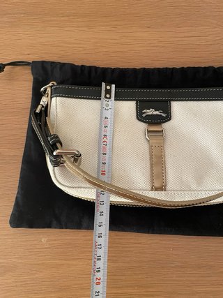 Bolso Longchamp Beige y Negro