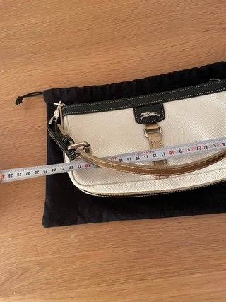 Bolso Longchamp Beige y Negro
