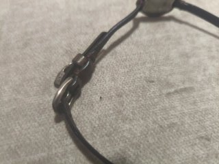Pulsera Uno de 50 Cuero Marrón y Plata