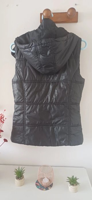 Chaleco acolchado Adidas Originals negro mujer