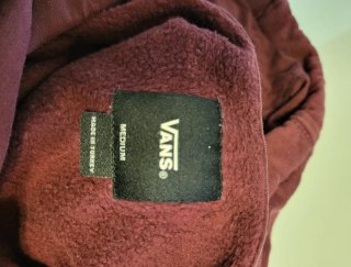 Felpa Vans Bordeaux con Logo