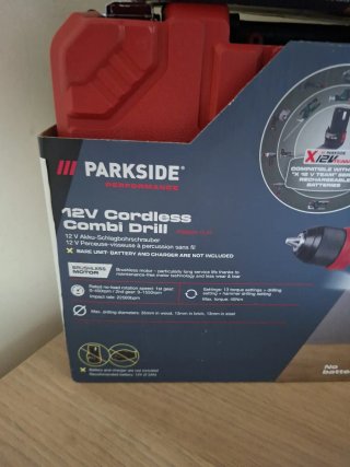 Taladro Parkside 12V Percusión 45Nm