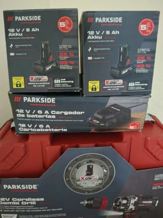 Taladro Parkside 12V Percusión 45Nm