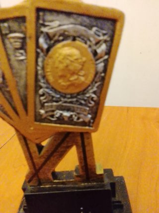 Trofeo Cartas Póker Mármol y Resina