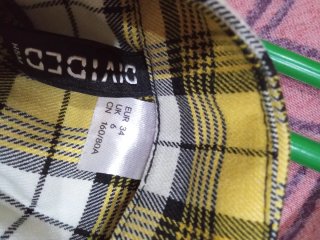 Vestido de cuadros XS