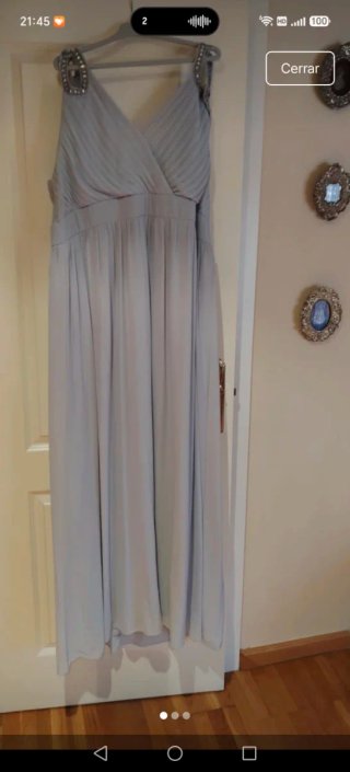 Traje evento talla especial gris