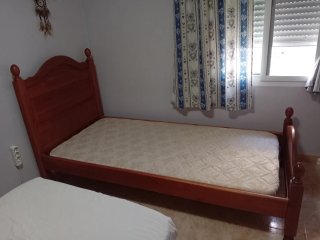 Cama individual de madera pino 90 cm