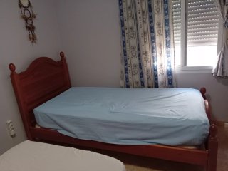 Cama individual de madera pino 90 cm