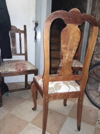 Juego de 4 Sillas de Comedor de Madera