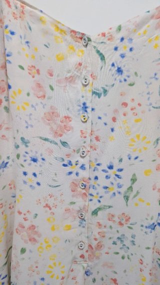 Vestido midi estilo francés floral