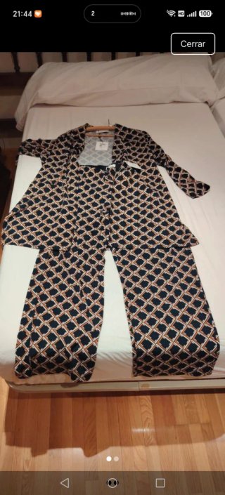 Traje dos piezas estampado